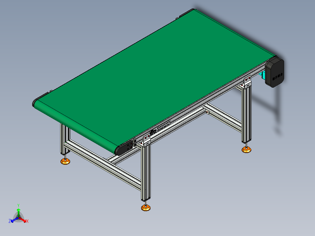 LE-XC4080-右边驱动带支座重载皮带线-负载200kg