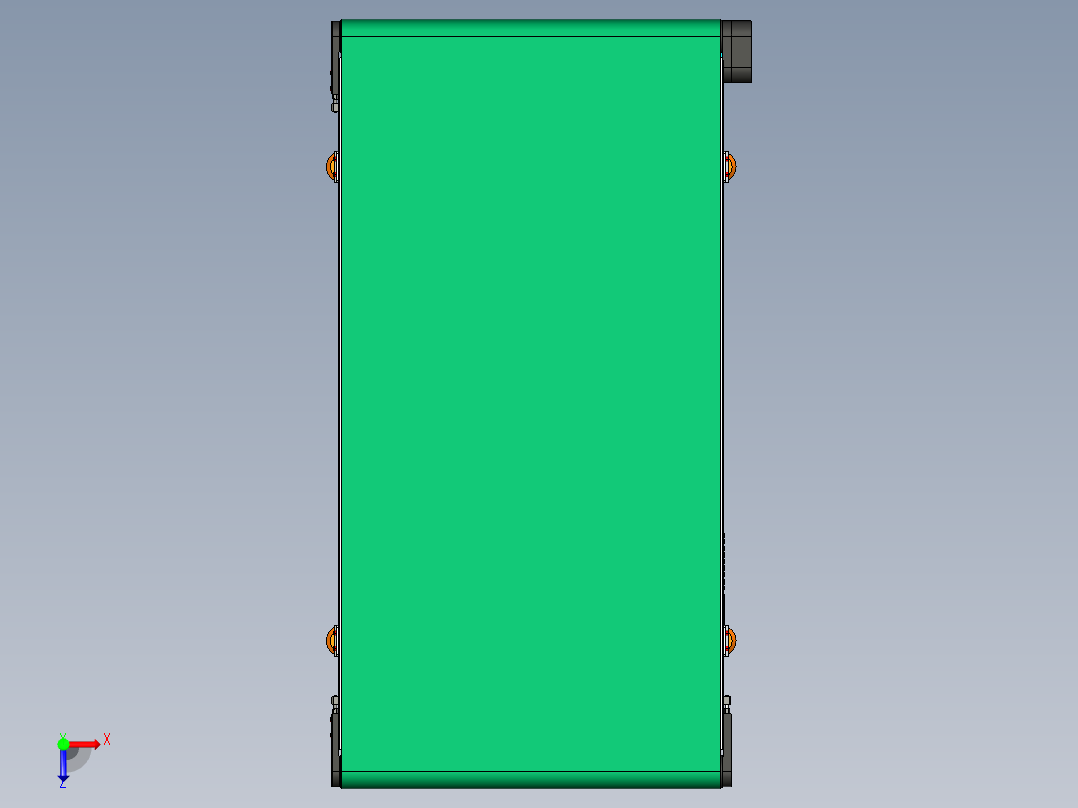 LE-XC4080-右边驱动带支座重载皮带线-负载200kg俯视图