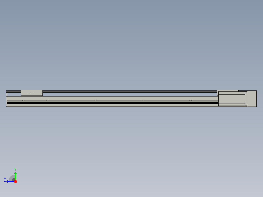 直线模组LHAT10-CA-S800-R-C3设计图纸右视图