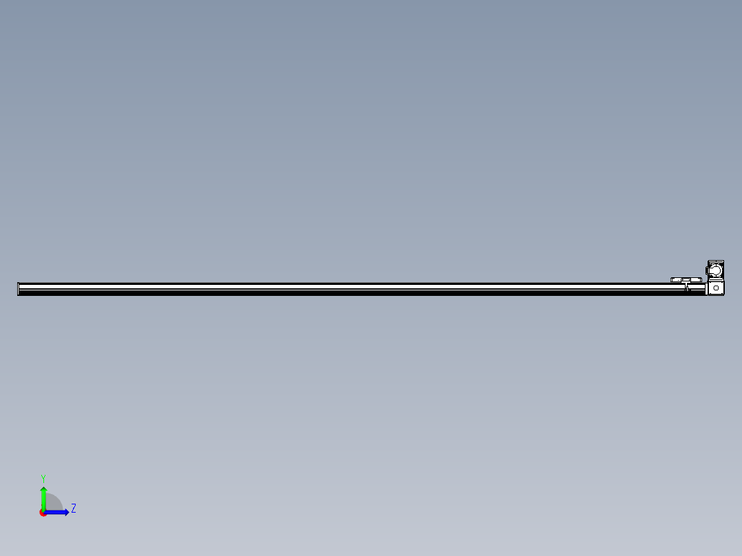 同步带全封闭直线模组TPA-HCB-105D-90-L2700-RU-Y-P20-N3左视图