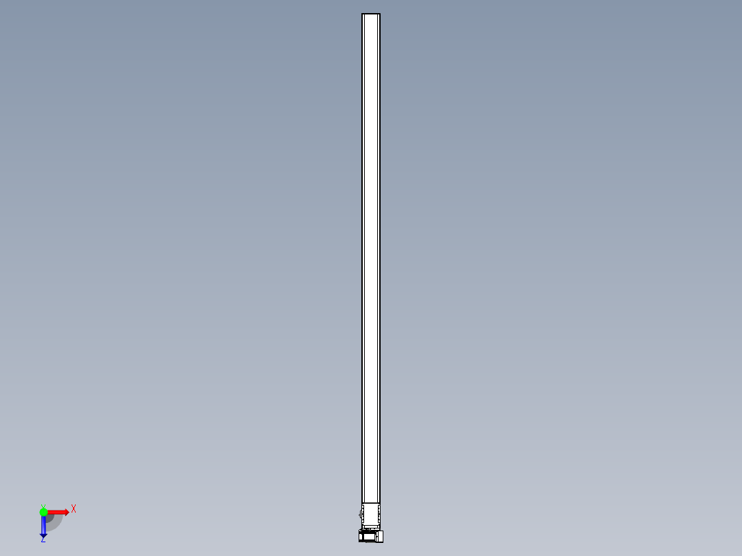 同步带全封闭直线模组TPA-HCB-105D-90-L2700-RU-Y-P20-N3俯视图