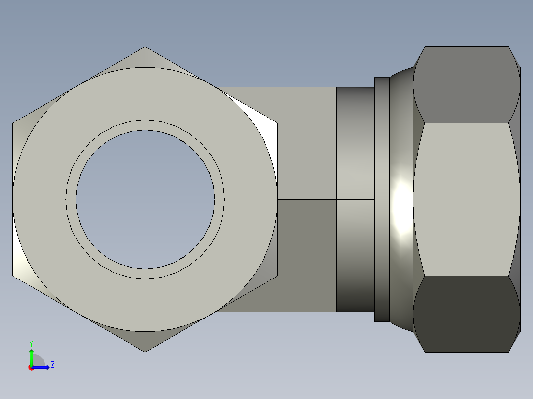 卡套式工业通用硬管接头12_s6bu-s左视图