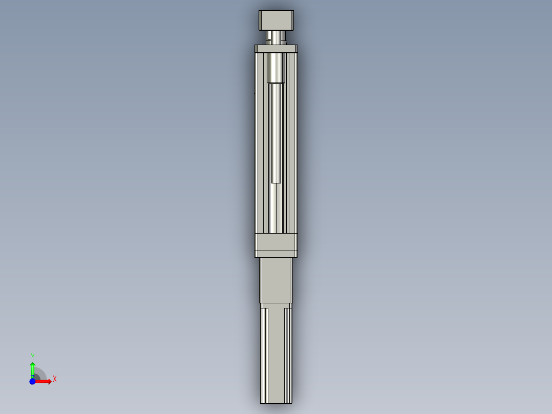 12VZ电动缸-VZ5D-S100-BC前视图