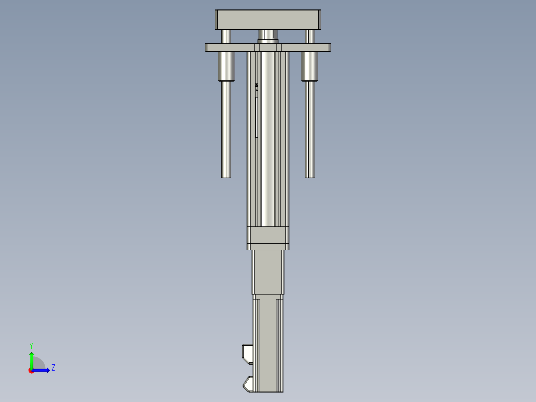 12VZ电动缸-VZ5D-S100-BC左视图