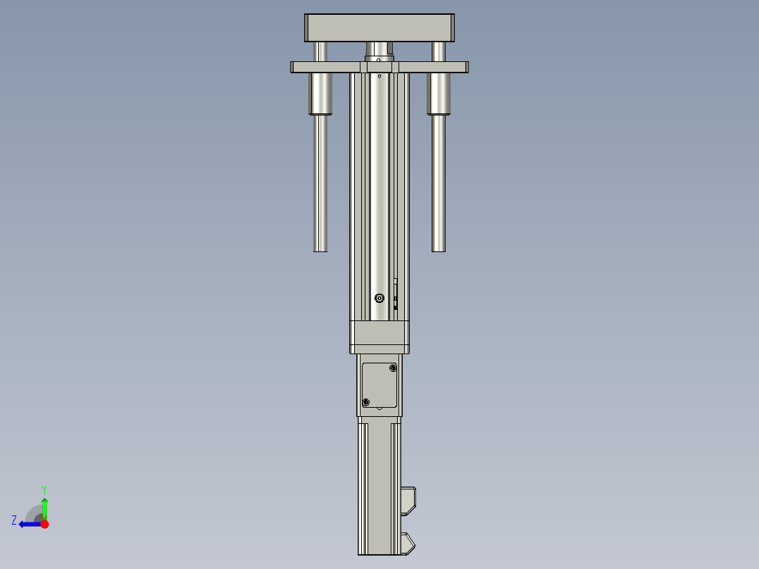 12VZ电动缸-VZ5D-S100-BC右视图