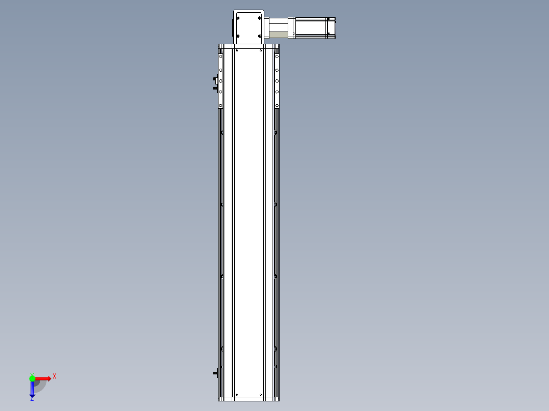 东锦同步带传动-直线滑台模组DH170B-L150-S700-BL-P400W-C3俯视图