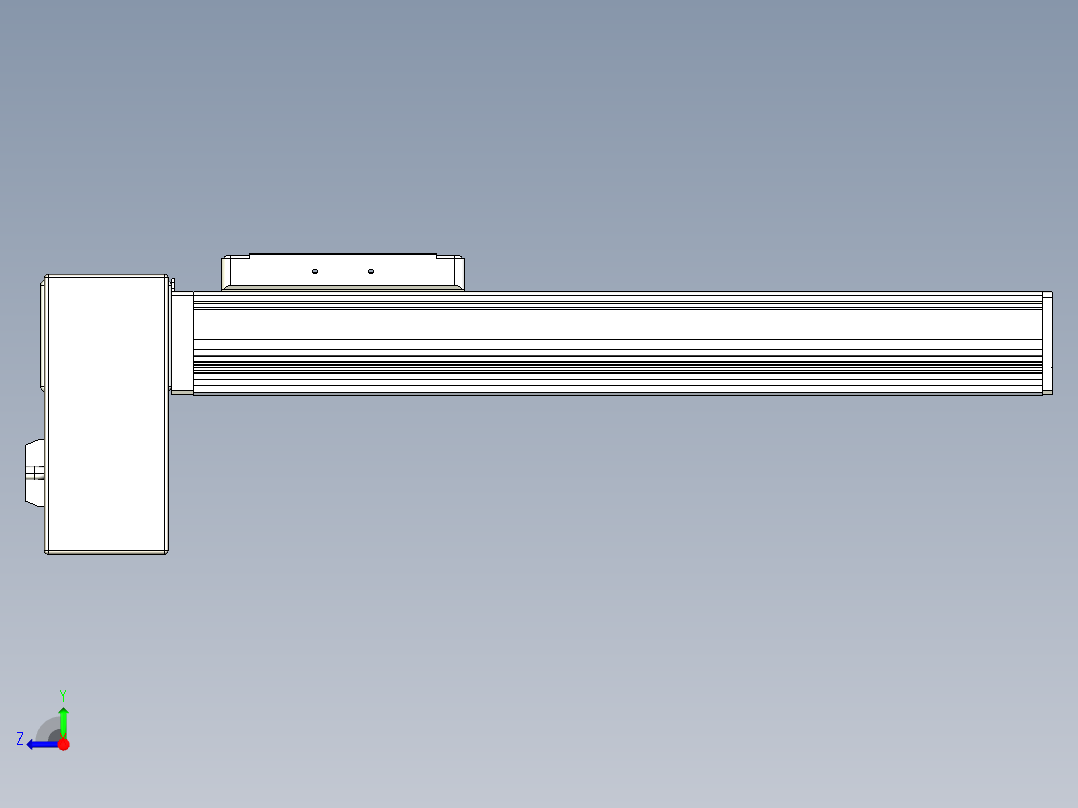 同步带全封闭直线模组TPA-HCB-105D-90-L250-RP-C-P20-N3右视图