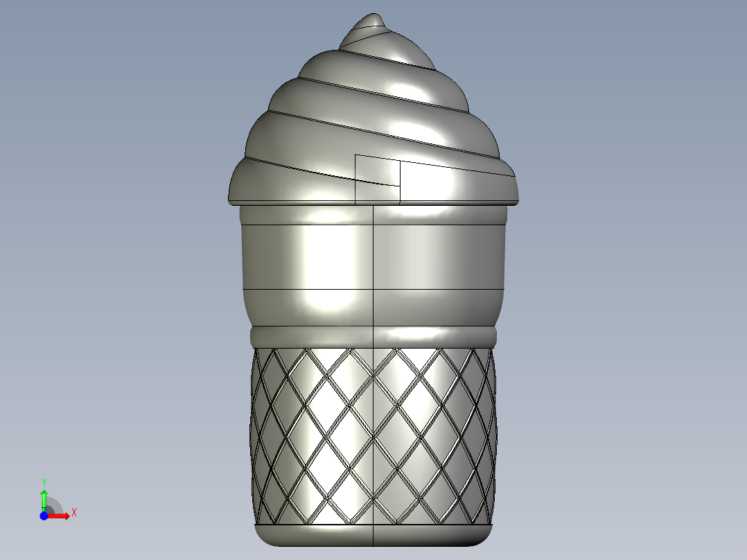 雪糕杯冰激凌杯冰淇淋酸奶杯杯子果冻杯冰淇淋杯水杯塑料杯前视图