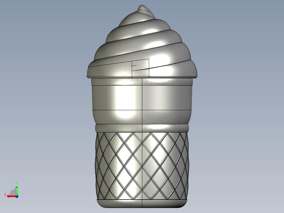 雪糕杯冰激凌杯冰淇淋酸奶杯杯子果冻杯冰淇淋杯水杯塑料杯后视图