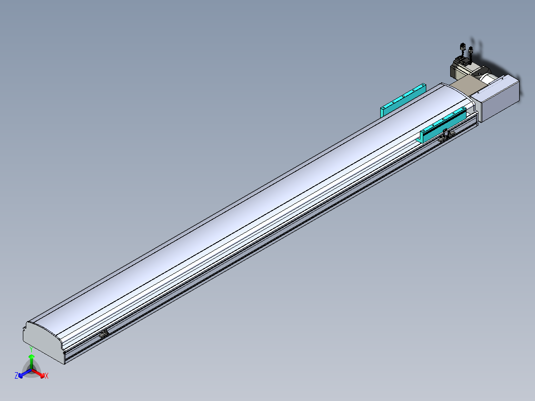 同步带滑台-半封闭B22H-L100-C-S1800-R-P75-D3-N5