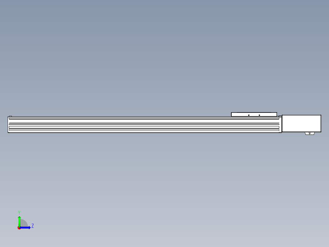 同步带全封闭直线模组TPA-HCB-120D-90-L800-ML-Y-P40-N3左视图