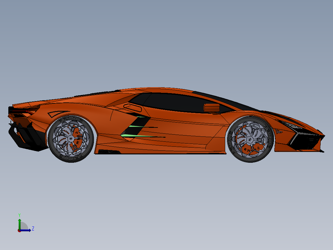 兰博基尼 lamborghini revuelto SW左视图