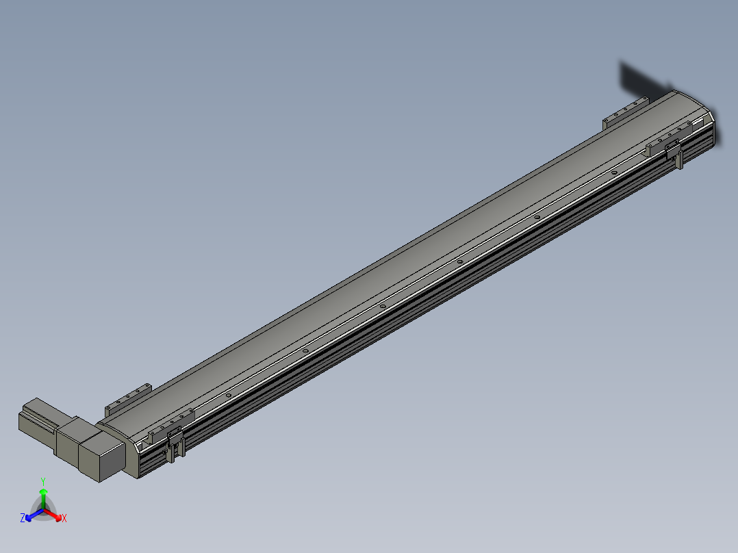 直线模组WG-LHB12-S1250-R(B)设计图纸