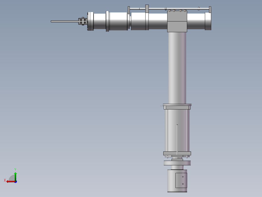 D0713-100吨冲床自动上下料机械手+CAD+说明书==687492=250后视图
