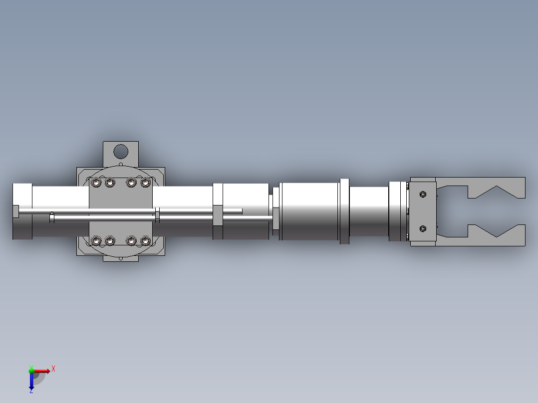 D0713-100吨冲床自动上下料机械手+CAD+说明书==687492=250俯视图