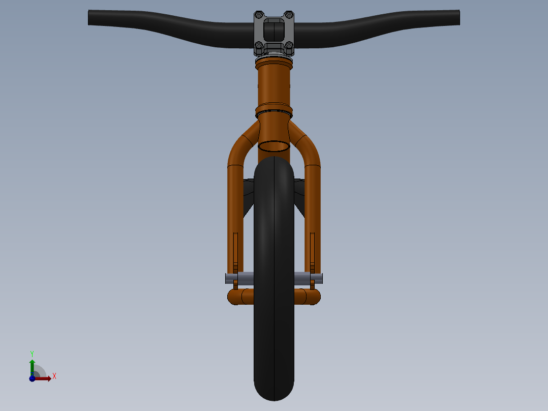 儿童自行车3前视图