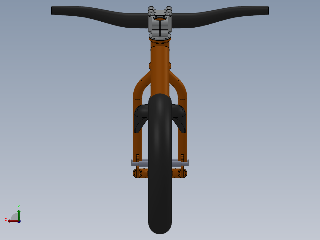 儿童自行车3后视图