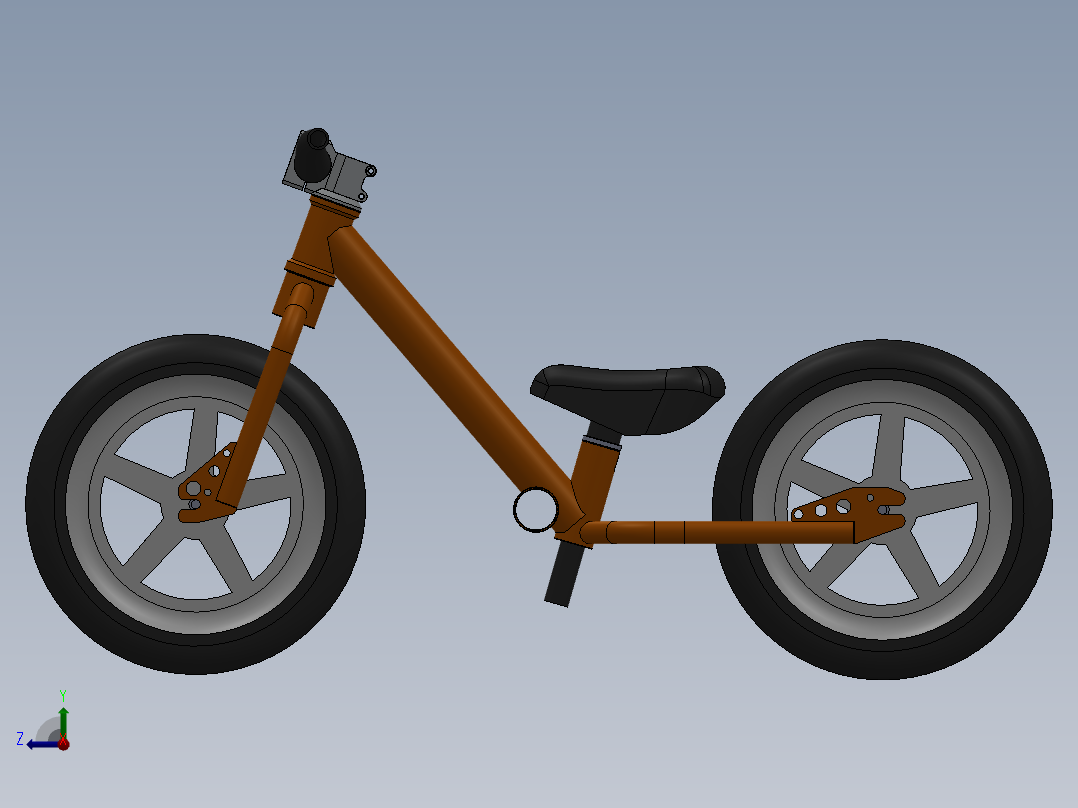 儿童自行车3右视图