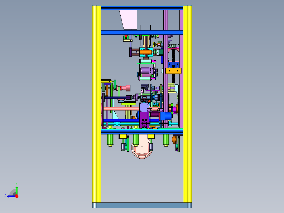 文具瓶子曲面滚式热转印机右视图