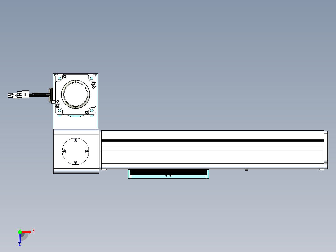 威洛博VBC同步带传动一无尘环境VBC14-L45-S150-BLD-ZP75-C3俯视图