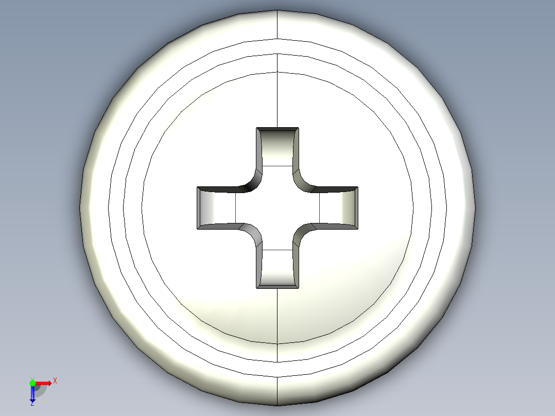 紧固件-STEP Drill-Tip Saucer Screw-03俯视图