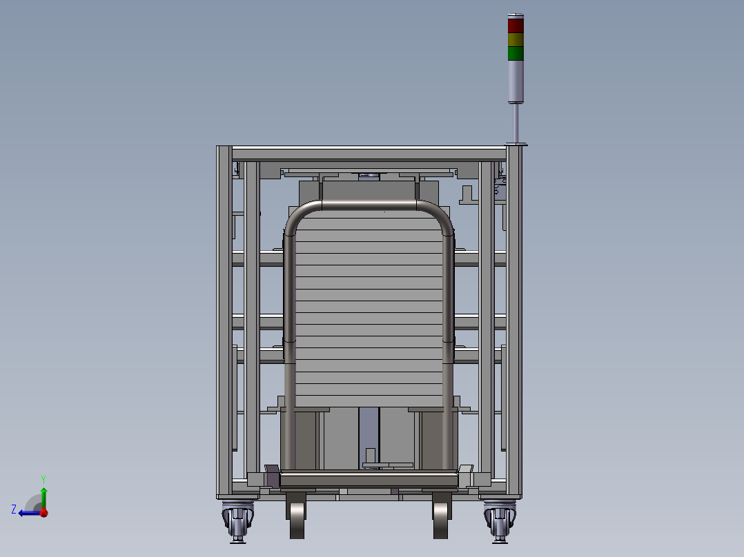托盘交换机构右视图
