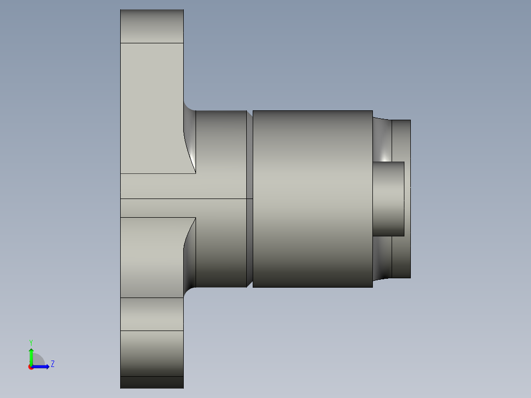 平面張力器(迴轉型)BAT-R-3D多系列多零件图纸模型左视图