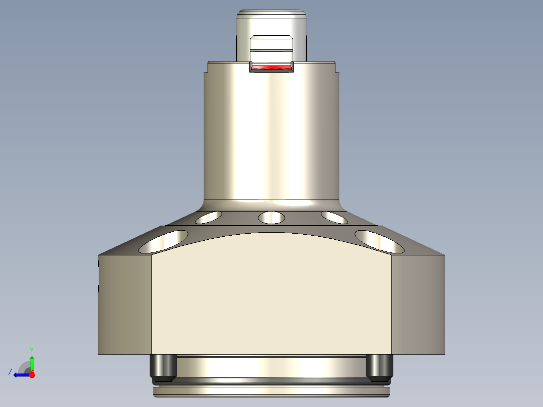 KOSMEKSFA3000-M1N-160-H65多系列多零件图纸模型多系列多零件图纸模型右视图