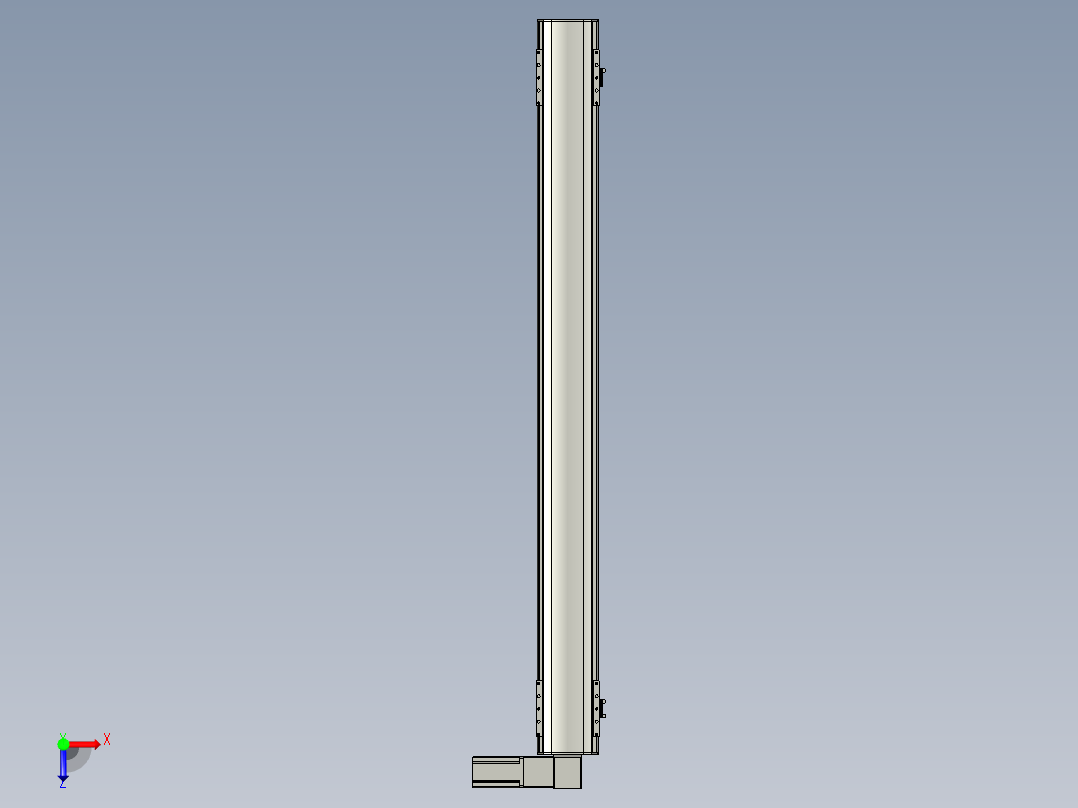 直线模组WG-LHB12-S1200-R(B)设计图纸俯视图