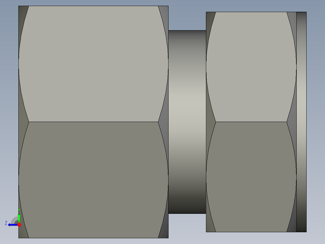 卡套式工业通用硬管接头24_gbu-s右视图