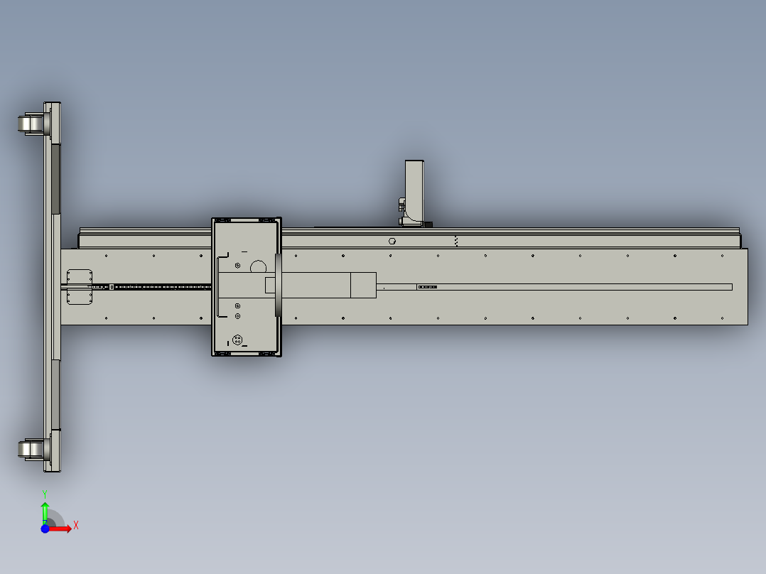 移动x光探测平台step前视图