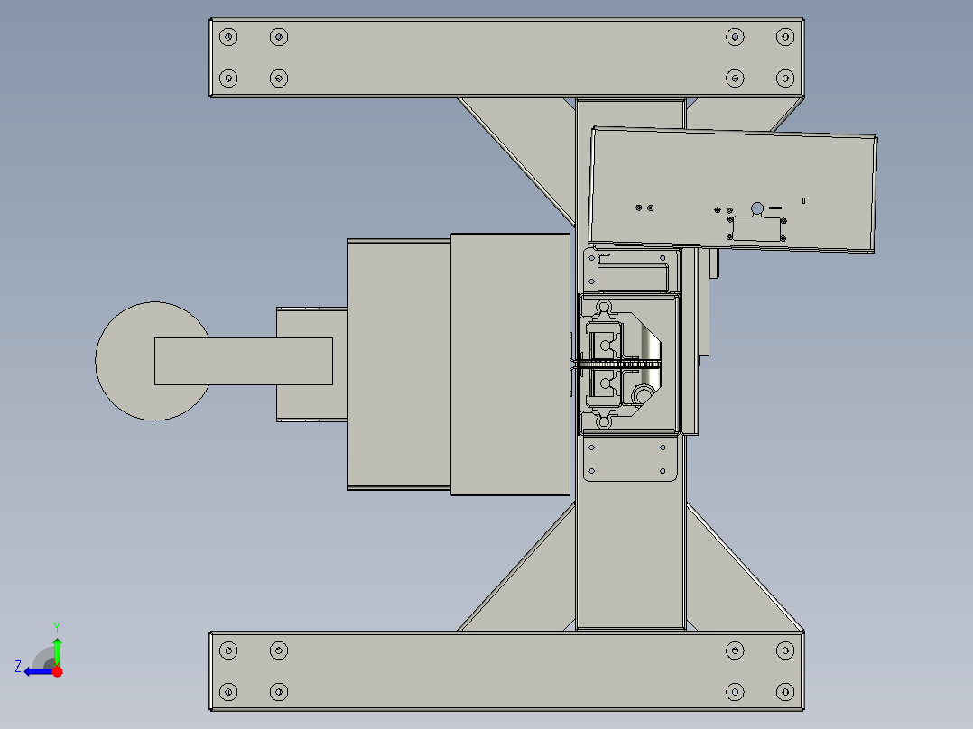 移动x光探测平台step右视图