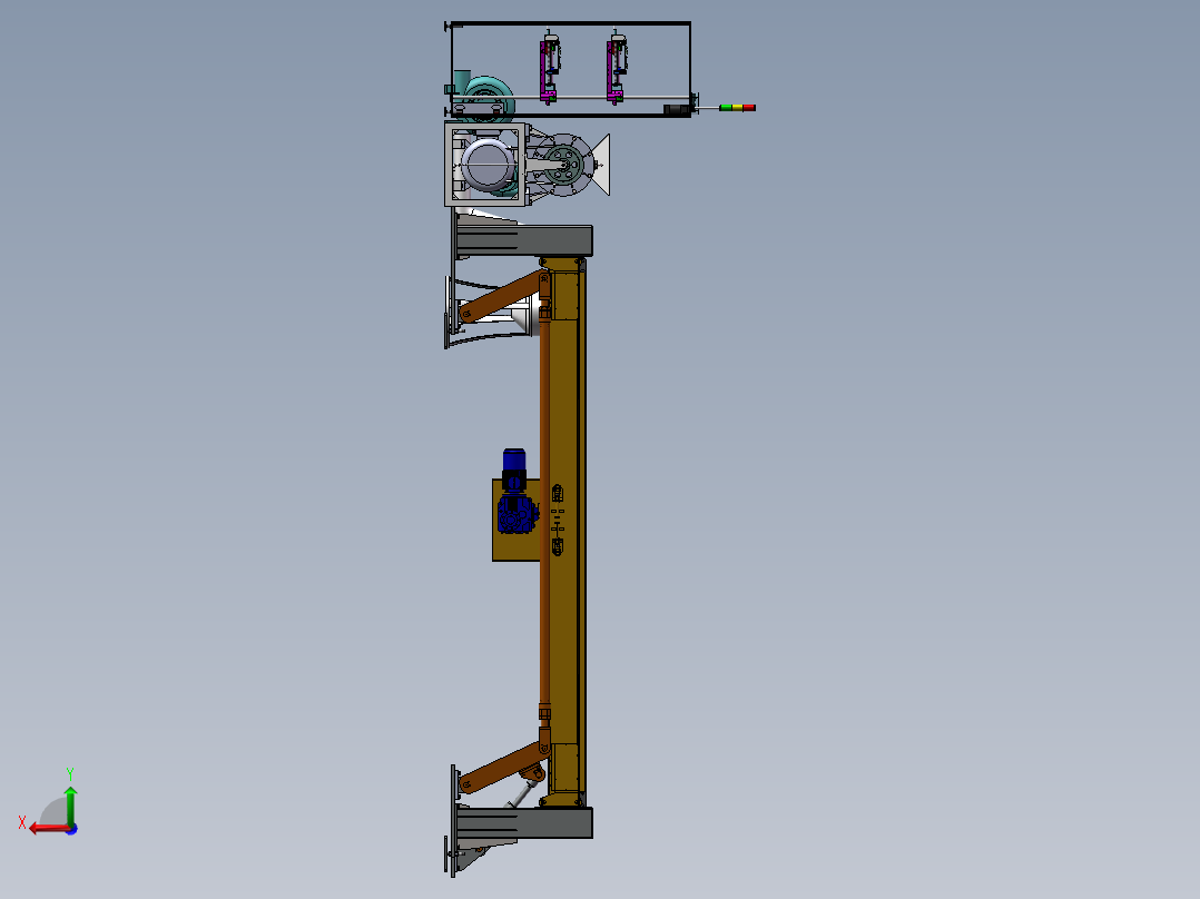 塑料原料成型机设备sw17可编辑后视图