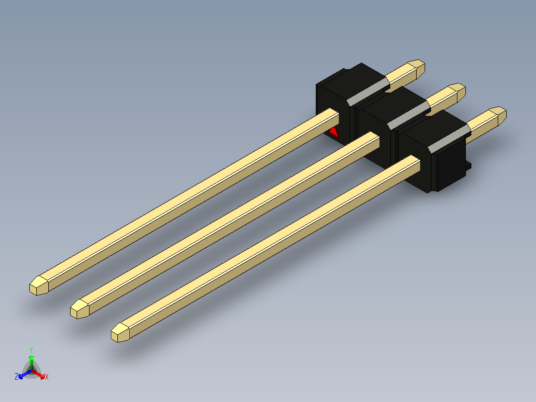 彩色公头100mil（2.54mm）系列-DS1021_black_1x03p_100mil_Type19_rev1.0