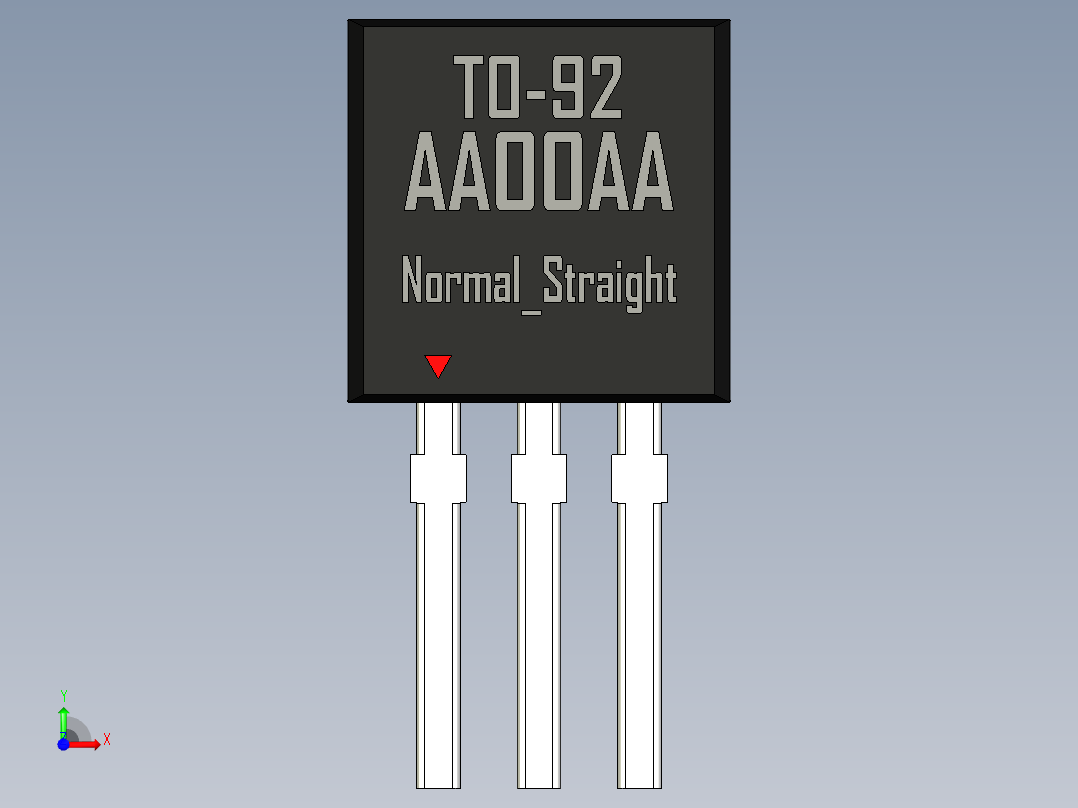 TO-92_Normal_Straight_rev1.1前视图