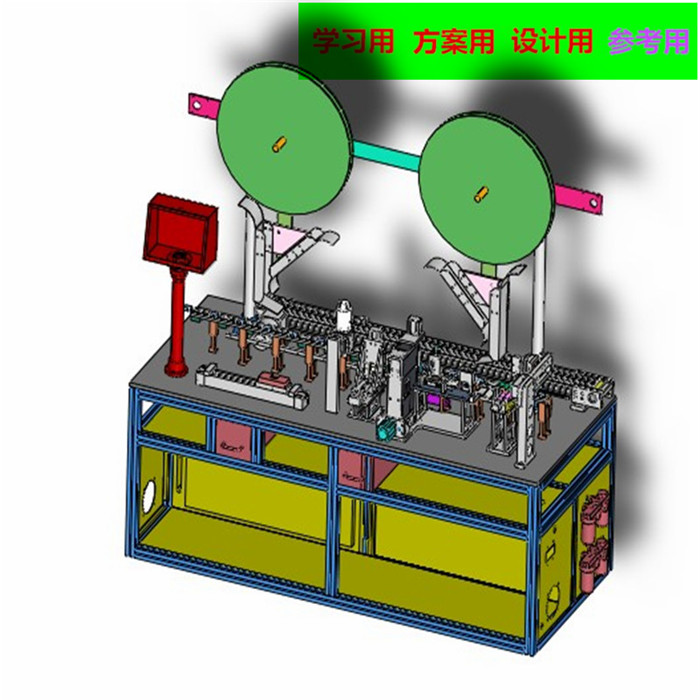 插pin裁切机自动化插件机 非标自动化设备3D图纸