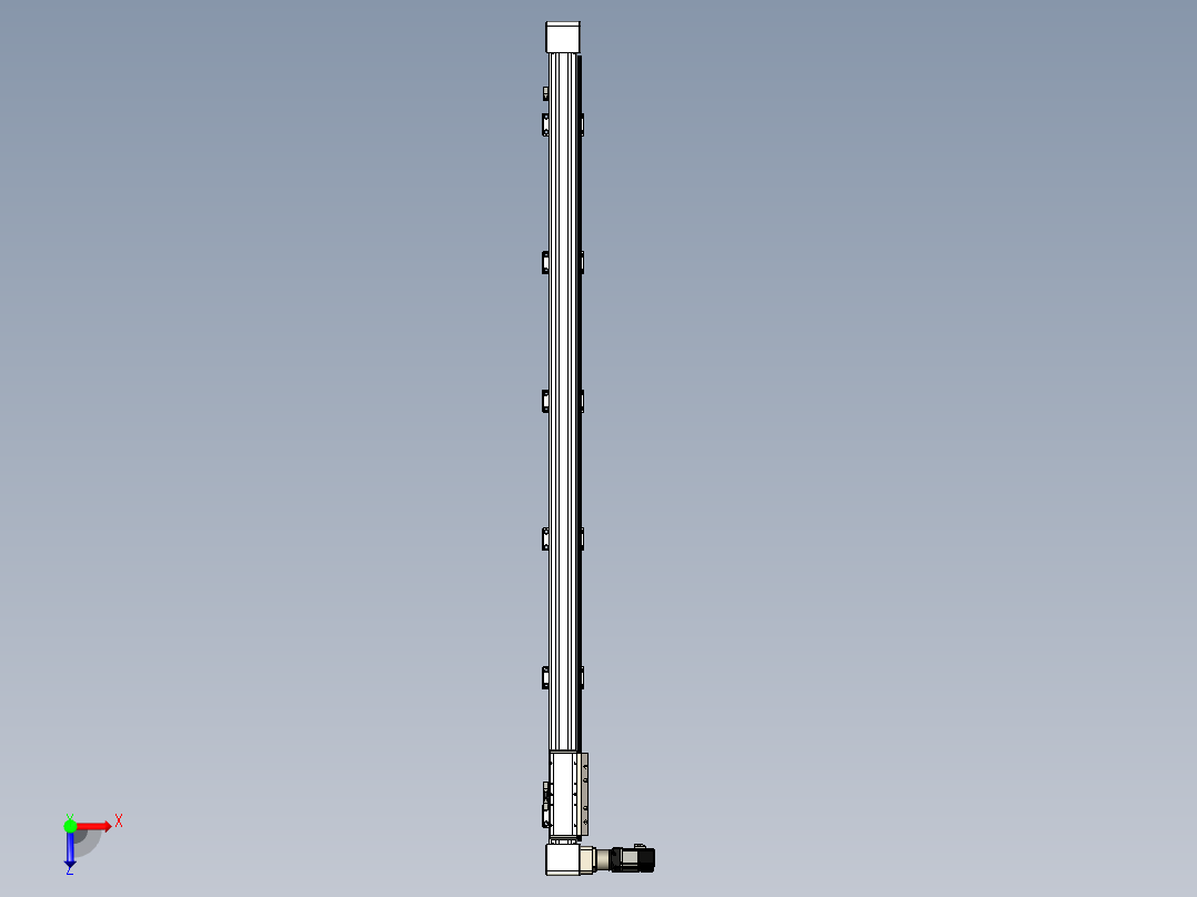 同步带滑台-欧规B8H-L176-S2000-L-ZP40-D3-N5俯视图