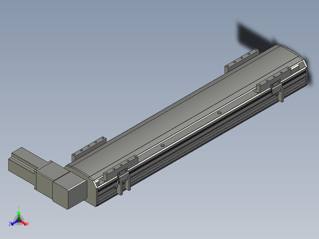 直线模组WG-LHB12-S500-R(B)设计图纸