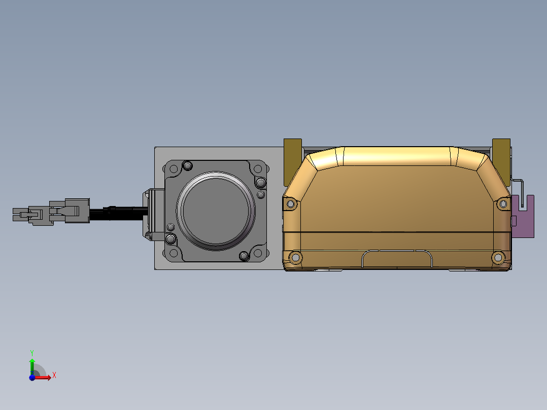 MTH丝杆半封闭模组MTH14-BL-400W前视图