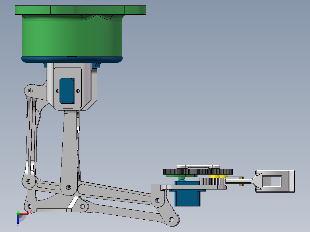 四自由度机械臂机械爪762238===160俯视图