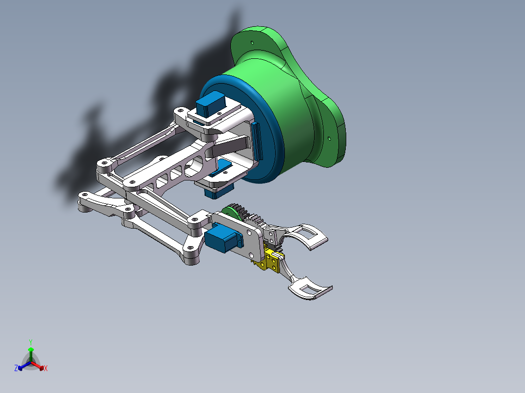四自由度机械臂机械爪762238===160正等轴测图
