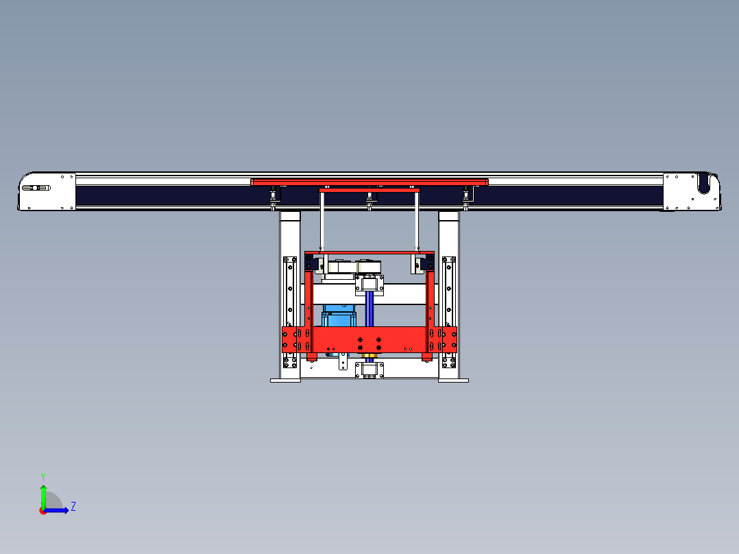 带吸盘的输送机可将平板玻璃太阳能电池板固定到位左视图