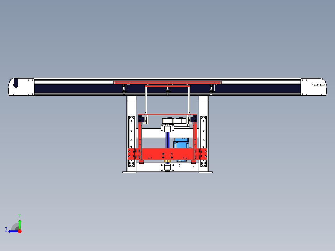 带吸盘的输送机可将平板玻璃太阳能电池板固定到位右视图