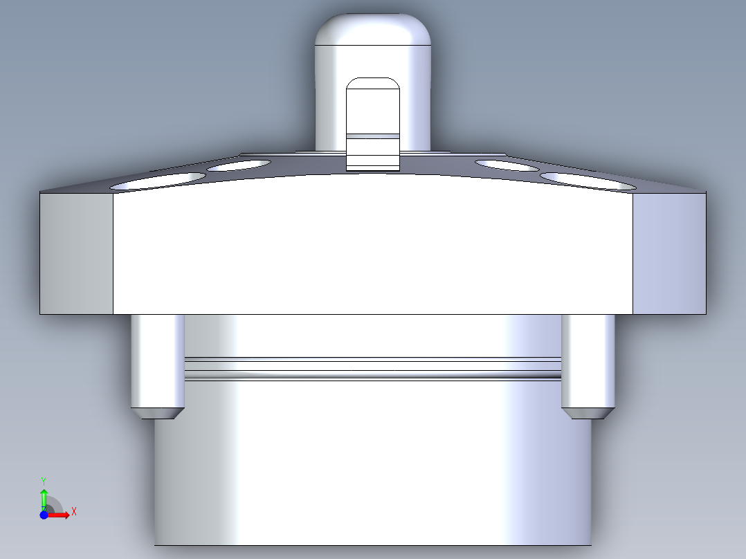 KOSMEKSFK2110-G多系列多零件图纸模型前视图