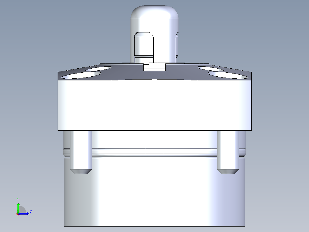 KOSMEKSFK2110-G多系列多零件图纸模型左视图