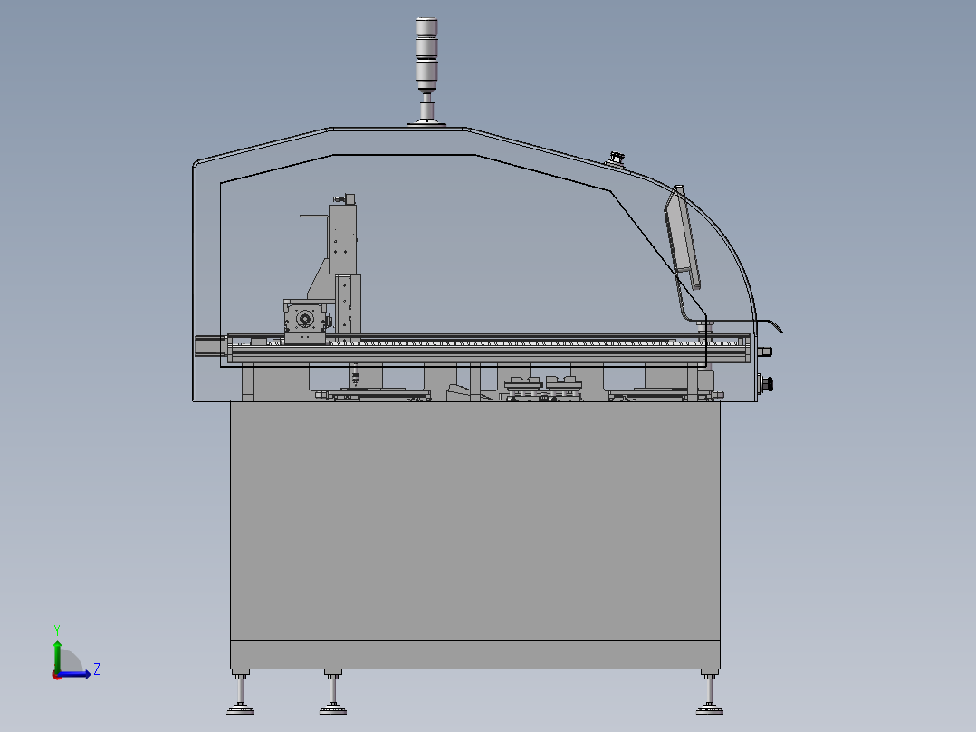 IC个人化烧录机左视图