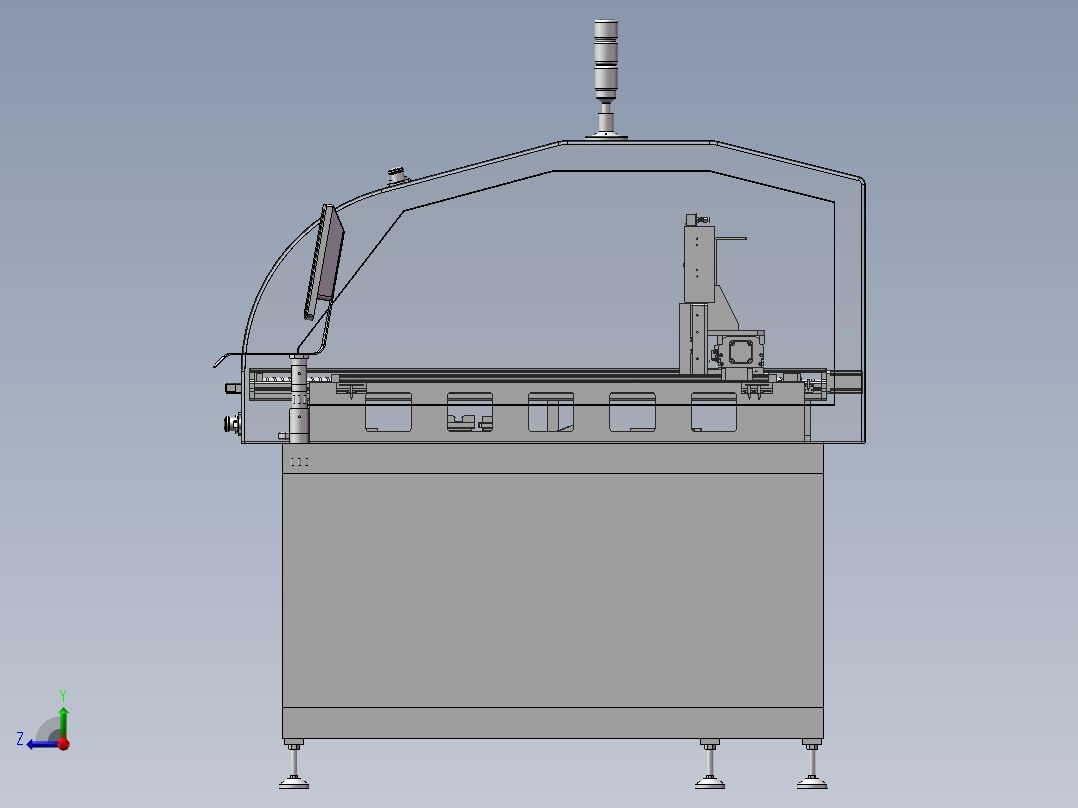 IC个人化烧录机右视图