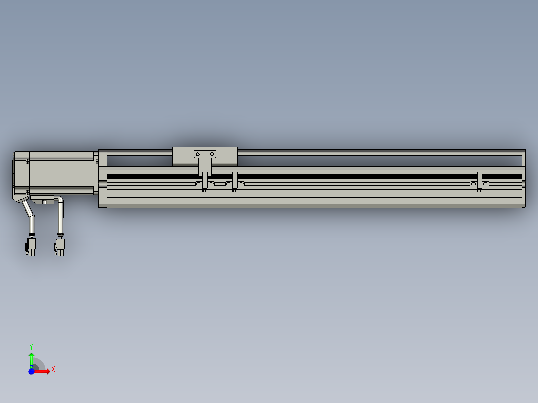 东锦丝杆传动-直线滑台模组DH85-C-L10-S350-BC-P400W-C3前视图