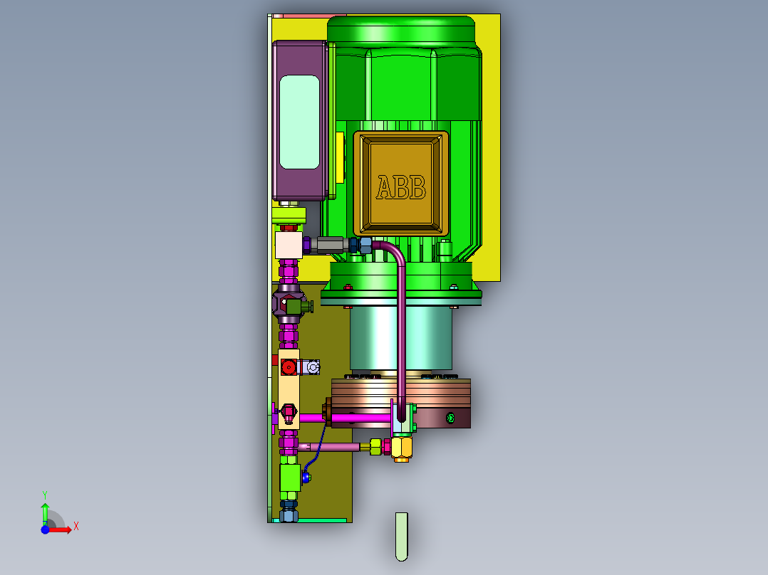不锈钢输油泵前视图