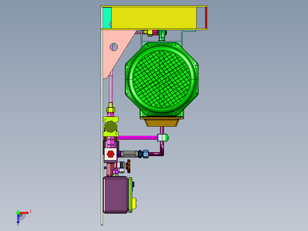 不锈钢输油泵俯视图
